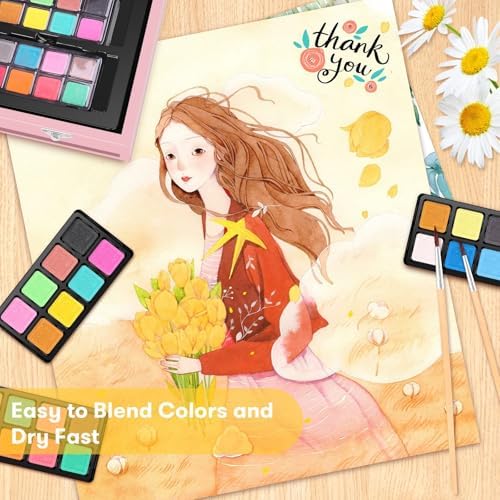 iBayam Pink Art Supplies, Gifts Kids Teen Girls Trendy Stuff 6-16 Year Old