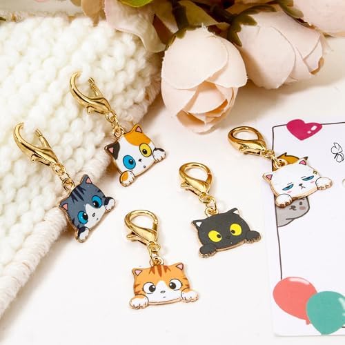 DoreenBeads Cat Stitch Markers for Crocheting and Knitting