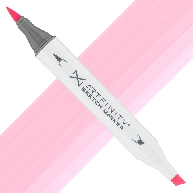 Artfinity Sketch Markers - Tender Pink RV2-1, Vibrant, Professional, Dye-Based Alcohol Markers for Artists, Drawing, Travel, & More
