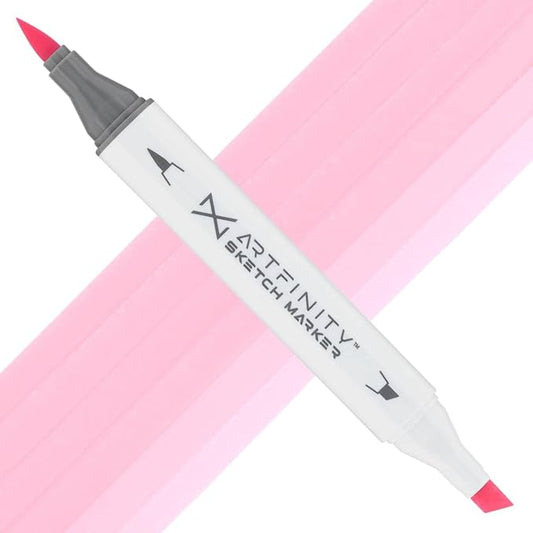 Artfinity Sketch Markers - Tender Pink RV2-1, Vibrant, Professional, Dye-Based Alcohol Markers for Artists, Drawing, Travel, & More