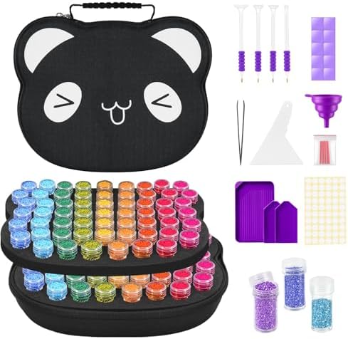 ZORETCO Diamond Art Storage - 120 Containers Diamond Art Kits for Adults
