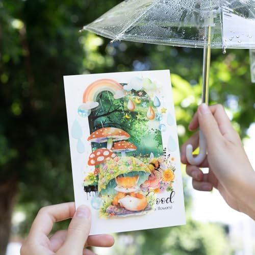 90 Pcs Rainy Day Animal Stickers for Scrapbooking and Journaling