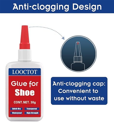 30g Shoe Glue,Super Instant Glue for Shoe and Sole Repair,Shoe Heel Repair