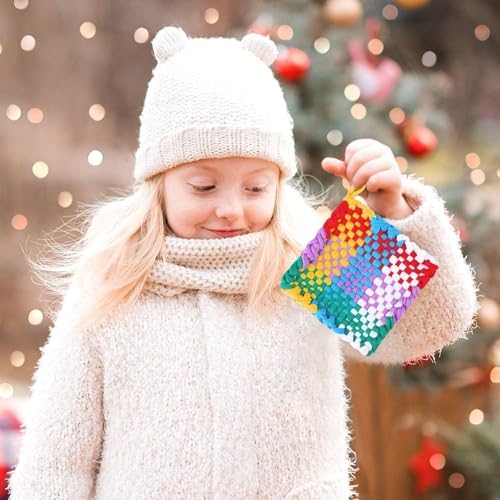 REENLIV 504 PCS Weaving Loom Loops Refill for 6-12 Inch Potholder Loom kit Toys, Elastic DIY Arts and Crafts Loops Supplies for Kids Beginners, Perfect Christmas & Birthday Gifts for 5-13 Year Girls.