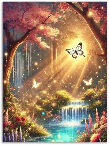 Landscape Diamond Art Kits for Adults Beginners 12x16 in, DIY Craft Gift