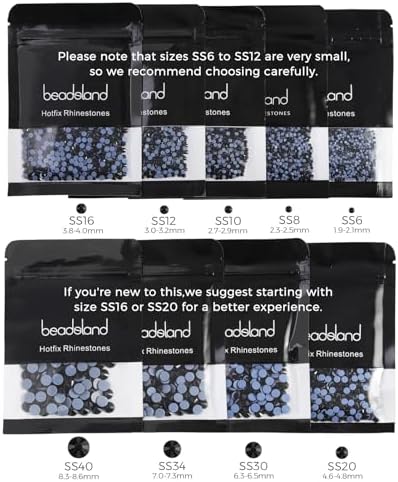 Beadsland Hotfix Rhinestones Bulk, Emerald, SS12, 14400pcs
