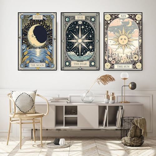 Axquilon 3 Pack Framed Paint by Numbers Kit for Adults 8x10in