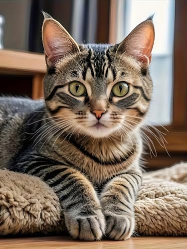 Cute Cat Diamond Art Kits for Adults, Full Drill DIY Diamond Painting Kits