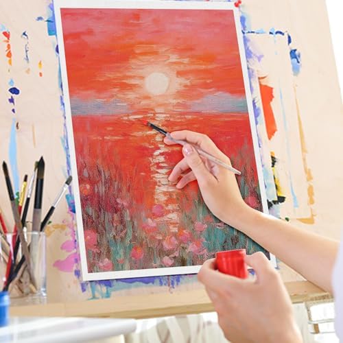 Canvases for Painting Pre Primed 100% Cotton White Blank Canvas Boards for Painting 8x10 Inch 10-Pack, Art Paint Canvas Panels for Acrylic Oil Watercolor Tempera Paints