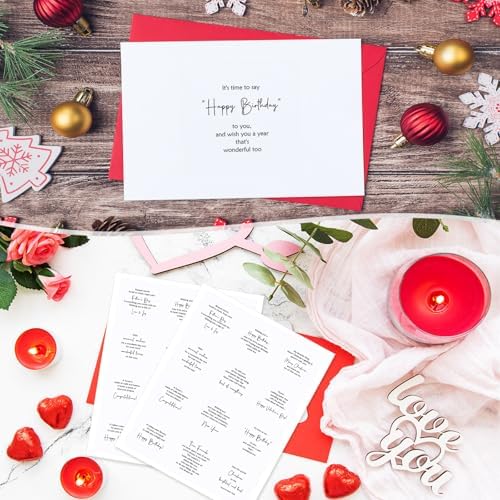 Watersay 240 Pcs Holiday Card Making Stickers, Sentiments for Card Making