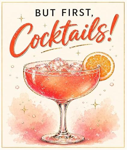 TOPCLTV Cocktail Diamond Art Kits for Adults, 5D Bar Diamond Painting