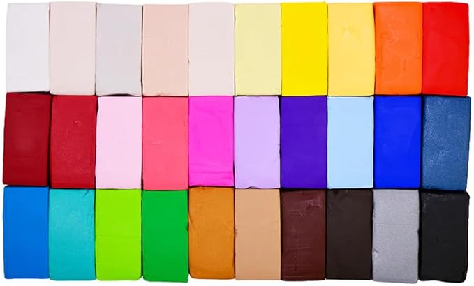 Sculpey III Oven-Bake Polymer Clay 30-Count Sampler Set, 30 Assorted Colors in 1 oz. Bars, Perfect for Jewelry, Home Decor, and General Crafting, Class Pack of 6 Sets, 180 Bars of Clay Total