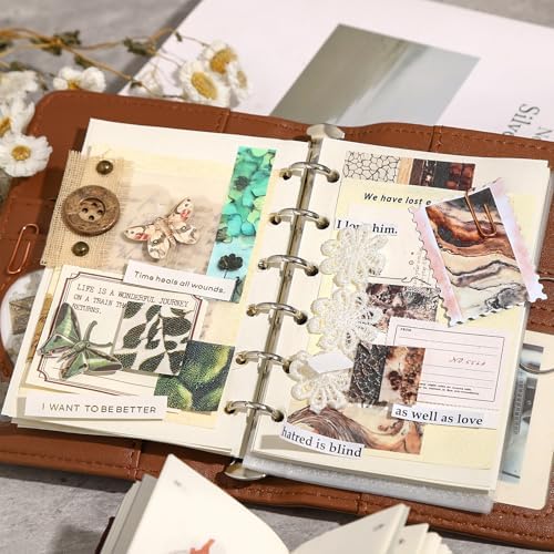 PET Washi Tape Stickers for Journaling Supplies, Srapbook Stickers for DIY