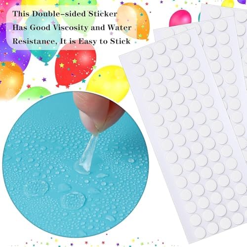 JANYUN 280 Pcs Sticky Dots Stickers,10mm Round Putty Clear Sticky Tack