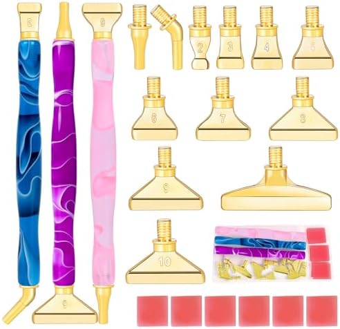 DoreenBow 21Pcs Diamond Art Tools Metal Thread Tip Diamond Art Accessories
