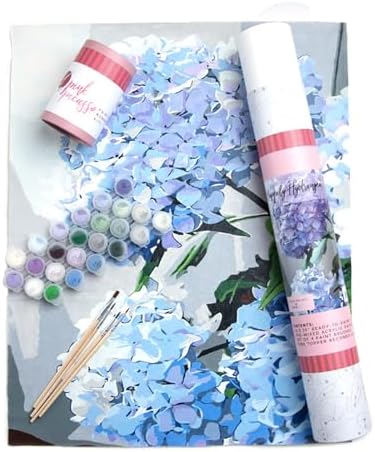 Pink Picasso Paint by Number Kit, Adults & Teens,16x20, Happily Hydrangea