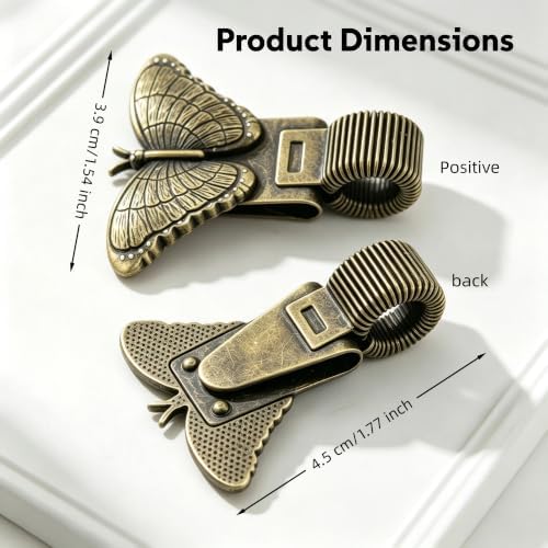Journal Pen Holder Clip Bronze Butterfly Traveler's Notebook Accessories