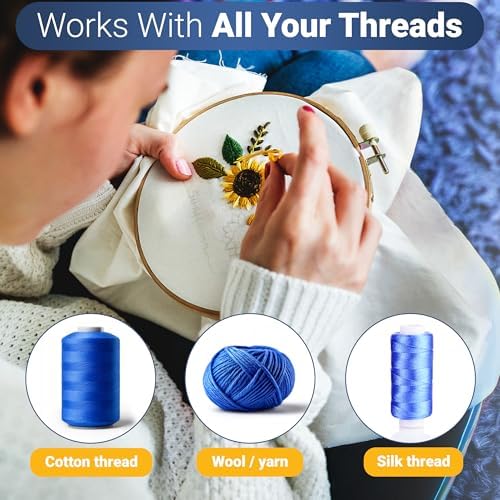Thread Wax and Thread Conditioner - Contains Beeswax for Sewing and Gloss Threads Waxer. Magic Conditioner for Hand Sewing Embroidery. Hand Quilting Supplies to Strengthen and Reduce Knots