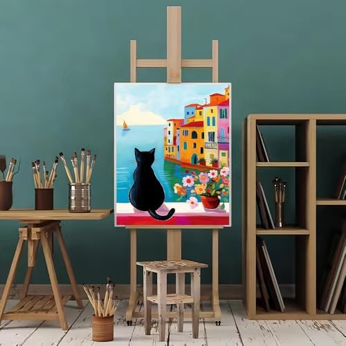 Natuyalo Paint by Numbers Kit for Adults Beginner Color 04 Frameless DIY Acrylic Painting for Home Wall Decor 16x20 inch
