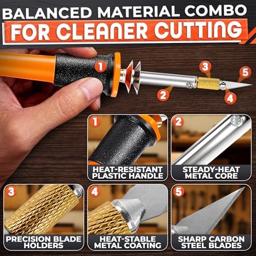 Hot Knife Plastic Cutter Tool Set; 30W Power Draw; 55 in Long Cable