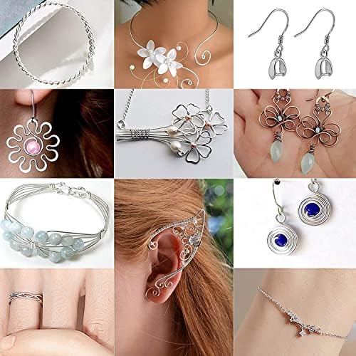 Modacraft 18 Gauge Silver Jewelry Wire & 4-in-1 Pliers Kit - 65FT Anti-Tarnish Craft Wire (1mm) for Wire Wrapping, DIY Jewelry, Christmas Ornaments & Holiday Decor