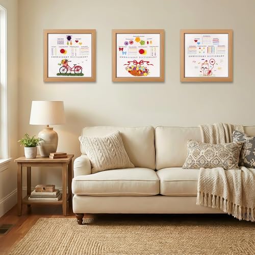 CornerLife 4 Pack Embroidery Kit for Beginners Adults, Hand Embroidery Kits with Pre-Stamped Floral Patterns and Instructions, Adjustable Hoop, Needlepoint Starter Kit DIY Art Crafts Gift (Flower B)