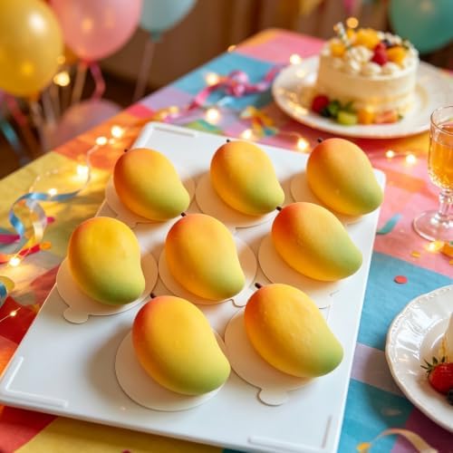 Mango Molds Silicone, Silicone Pastry Fruit Mold 10 Cavity