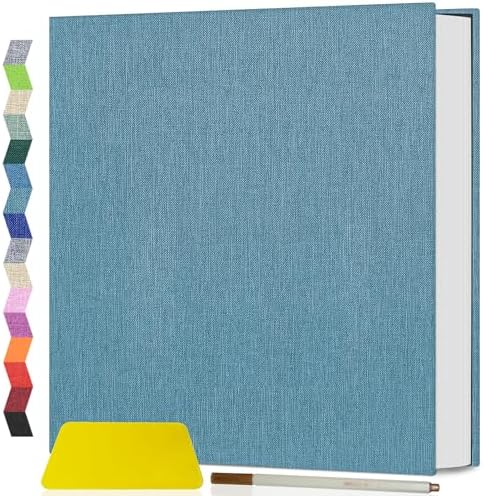 Popotop Photo Album Self Adhesive Scrapbook Album for 4x6 5x7 8x10 Pictures DIY Photo Book as Scrapbooking Supplies Kits, Birthday Gifts for Women Mom Wedding Baby Family Travel