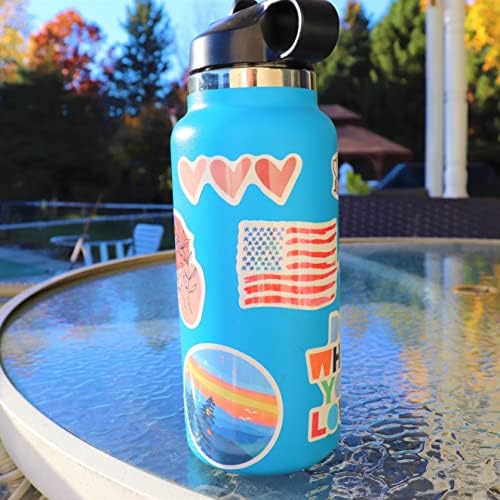 120 Pcs Preppy Stickers, Summer Stickers for Water Bottles Girls, Laptop Accessory Waterproof, Cute Decals for Phone Waterbottle MacBook Cup, Summer Themed Stickers for Teens