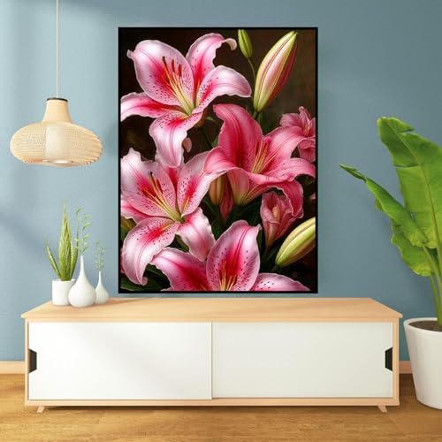 Axquilon Flowers Diamond Art Kits for Adults 12x16 inch