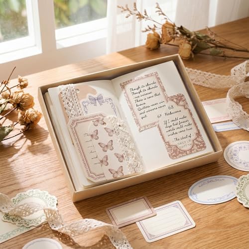 120Pcs Aesthetic Decorative Craft Material Paper