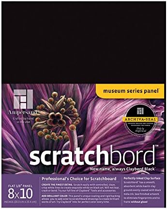 Ampersand Museum Series Scratchbord, 1/8 Inch Depth, 8X10 Inch (CBB08)