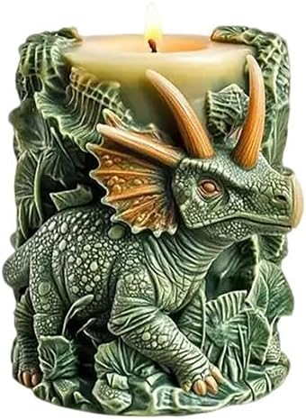 Large Dragon Animal Cylinder Molds Silicone Wave Spiral Candle Mold - Silicone Resin Casting Molds for Candle & Resin & Soap Craft Supplies