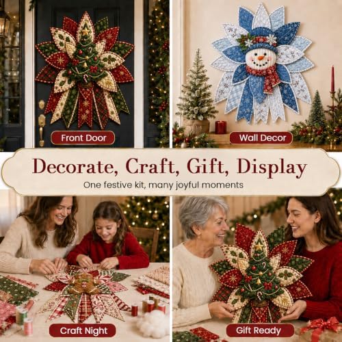 Daily Partner Quilted Christmas Door Hanging DIY Sewing Kit (3PCSA)