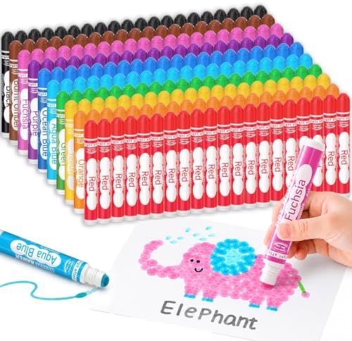 Shuttle Art 200 Pack Dot Markers, 10 Colors x 20 Sets Washable Bingo Daubers for Kids Toddlers, Non-Toxic Water-Based Art Supplies for Preschoolers and Classroom