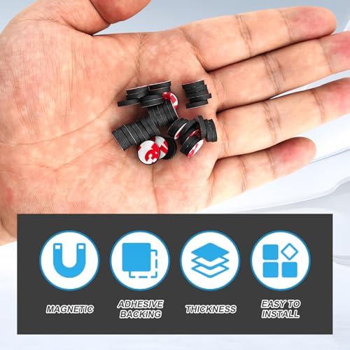 Ultra Tiny 3/8" Magnetic Dots with Adheisve Backing,Box-Packed,Must Haves for Small Parts of Arts and Mini Crafts,Magnetic Circles,Sticky Dot Magnets for Craftman,864 Pieces