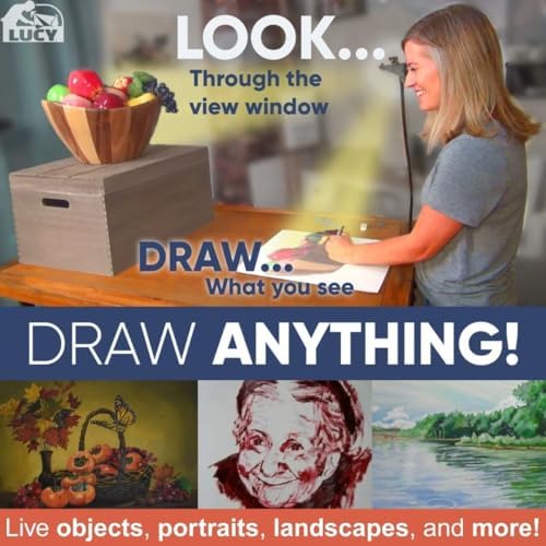 LUCY Flex Drawing Tool - Camera Lucida Drawing Accessory for Painting - Drawing Projector for Artists - Artistic Aid - Drawing Tool for Artist
