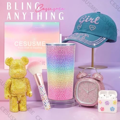 28000Pcs Color Rhinestones Bedazzling Kit, Green Bedazzling Gems for Crafts