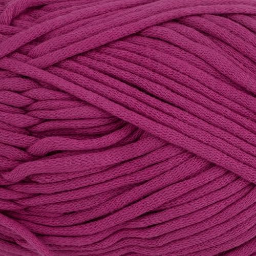 Loops & Threads Cuddle Craft Tube Yarn – Medium (4) Cotton Nylon Blend, Soft Tube Yarn for Knitting, Crochet & Crafts, Ideal for Apparel, Accessories & Decor, 109 yd / 3.52 oz Skein, 8 Pack
