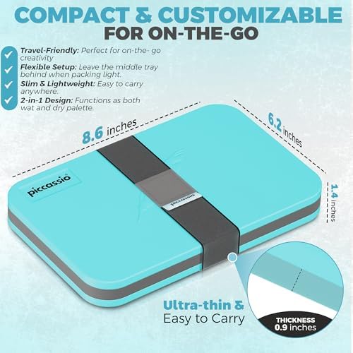 Stay Wet Palette for Acrylic Painting, Easy to Clean, Sturdy and Durable, Ideal for Painting Miniatures, Warhammer Painters, Students, Beginners, and Hobbyists