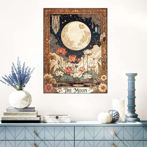 Benjenes 3PCS Tarot Theme Diamond Art Kits for Adults, Diamond Painting