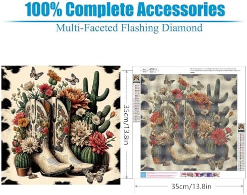 Lophomie Diamond Art Kits for Adults, 5D Diamond Painting Kits 14x14 in
