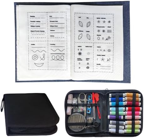 Embroidery Stitch Book Big Size,Large and Clear Patterns for Adult Practice Hand Embroidery Needles & Floral Patterns Gift for Craft Enthusiasts