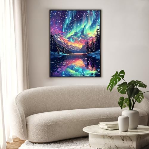 Diamond Art Kits for Adults & Beginners, Aurora Diamond Painting Kit