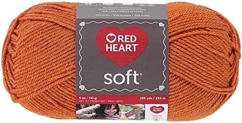 Red Heart Soft Yarn, Tangerine