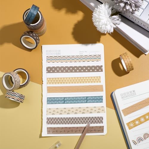 TaoBary 33 Rolls Washi Tape Set, 15mm Holiday Seasonal,Charming Style