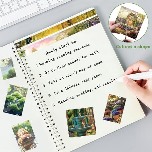 6x6" Cardstock Single Sided Scrapbooking,Craft Decorative Scrap Book Paper | 160gsm,24-Sheet 12Patterns Colored Paper,Junk Journal Supplies,Vivid Origami Papers DIY Craft Gift Wrapping Album.Fantasy