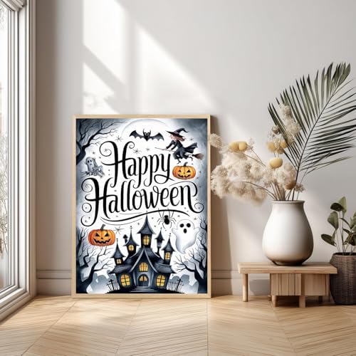 Xylogist Halloween Diamond Art Kits for Adults, 5D Diamond Painting