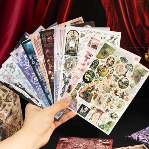 800pcs+ Retro Sticker Book, Cute Stickers, Phone Laptop Stickers, Prelude