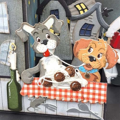 Patchwork Dogs Metal Cutting Dies for Card Making